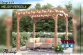 Wooden Pergola Suppliers in Abu Dhabi | Seating Area Pergola | Outdoor Pergola Abu Dhabi Island