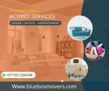 0501566568 BlueBox Movers and Packers in IMPZ  Villa,Flat,Office move with Close Truck 