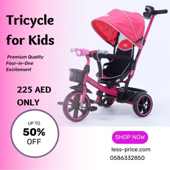 Tricycle for Kids: Premium Quality Four-in-One Excitement