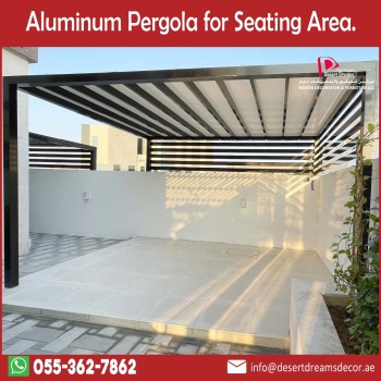 Aluminum Pergola for Seating Area in UAE