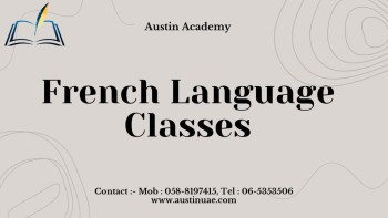 French Classes in Sharjah with an amazing offer call 0564545906