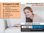 Deadline Today? Call 0521276156 for TOK/EE/IA All IB Essay Writing Help-PR and Editin