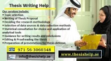 Thesis Writing in Dubai, UAE for MBA Students