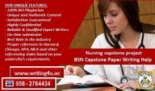 BSN Capstone Paper Writing Help in Abu Dhabi, UAE 