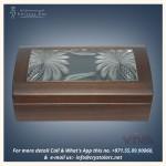Crystal Hand Engraving Wooden Box in Dubai