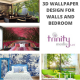 Customized 3D Printing Wallpaper Design For Bedroom 