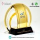 Gold Coated Crystal Trophy Supplier In Dubai