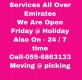 STORAGE & MOVING SERVICES 055 6863133 AL AIN UAE