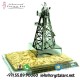 Crystal 3D Model of Oil Rig for Oil and Gas Industry in Dubai