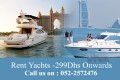 Rent Yachts with prices from 299 dhs on wards 