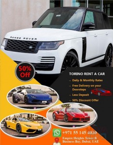 Car Rental - Summer Promotion 50% Off!!!