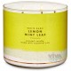 Bath And Body Works Lemon Mint Leaf Scented 3 Wick Candle with Essential Oil 411g