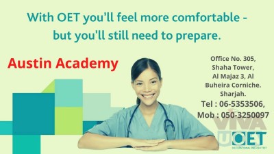 OET Classes with Best offer in Sharjah Call 0503250097