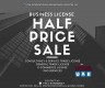  HALF PRICE SALE! 50% DISCOUNT FOR YOUR BUSINESS LICENSE #971547042037