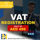 VAT registration in UAE @ AED 499