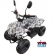 Myts ATV Offroad Fuel Quad Bike 110 CC Black And White Camouflage