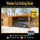 Wooden Car Parking Shade in Dubai | Mashrabiya Car Parking Suppliers | Steel Car Parking in UAE