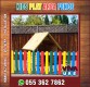 Wooden Fence and Arbors in Uae | Kids Play Area Fence Abu Dhabi.