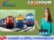 Book Life Support Train Ambulance Patna to Delhi with Medical Team