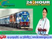 Get Falcon Train Ambulance Guwahati to Delhi with the Best Expert Medical Team