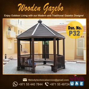 Wooden Gazebo Suppliers in Dubai | Gazebo in Garden Area | Gazebo Contractor in UAE