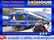 Falcon Emergency Train Ambulance Service in Varanasi Available for 24 Hours