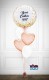 Bubbles Custom Text And Heart Balloon Bouquet - PRE 0RDER 1day