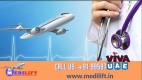 Hire Medilift Complete ICU Support Air Ambulance Service in Delhi
