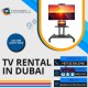 Smart TV With Floor Stand Rental Services in Dubai