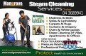 Deep steamcleaning villa and apartment plus curtain steam cleaning service