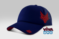 Fox Cap - Navi Blue and Red | Large
