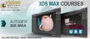 3Ds MAX Classes at Vision Institute. Call 0509249945