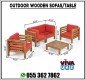 Outdoor Wooden Sofa Manufacturer and Suppliers in Uae.