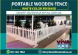 Portable Wooden Fences | Rental Fences Suppliers in Uae.
