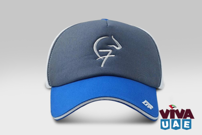 FAZZA CAP F3- NAVI BLUE AND GREY F7 HORSE CAP | LARGE