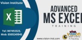 Excel Advanced Coaching at Vision Institute. Call 0509249945