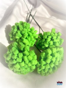 Handmade Foam Sponge paper flower multi colors flower with 10 different color 40 pcs
