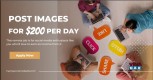 Post images on Social media for $200 per day