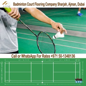 Badminton Court flooring Work company Sharjah, Ajman, Dubai