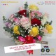 15 Mixed Roses Basket for Easter Celebration