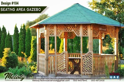 Gazebo Abu Dhabi | Wooden Gazebo Suppliers in UAE | Gazebo in Garden Area