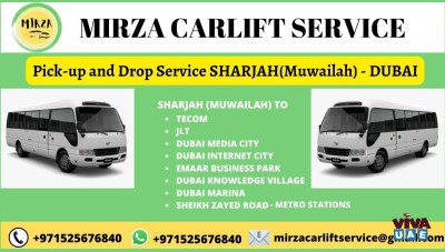 CAR LIFT SERVICE FROM SHARJAH-MUWAILAH TO DUBAI