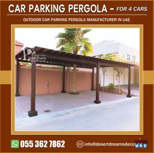 Car Parking Wooden Pergola and Aluminum Parking Pergola Uae.
