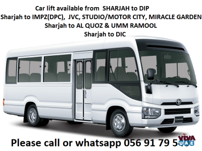 Available Pick and drop service from sharjah to Al quoz , DIP , DIC , IMPZ. Please call or wh