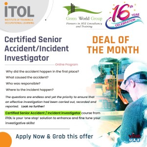 Enroll in iTOL Certified Senior Accident/Incident Investigator online course at Low Price 