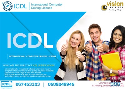 ICDL Training at Vision Institute. Contact 0509249945