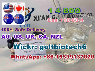 China Best Quality 1,4-Butandiol 14 BD BDO Online Wickr: goltbiotech6