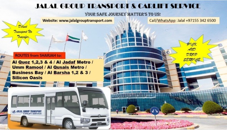 Car Lift Service from SHARJAH to AL QUOZ 1,2,3,&4/ UMM RAMOOL/AL JADAF METRO/AL QUSAIS METRO