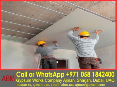 Gypsum Partition Office Works Company uae
