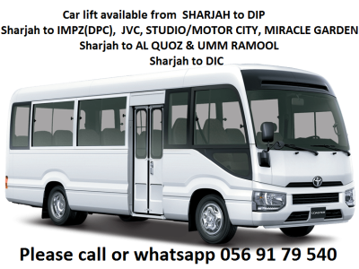 Pick and drop from Sharjah to Al Quoz